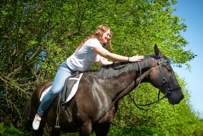Girl bbw horseback