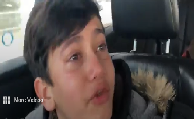 Boy crying during sex