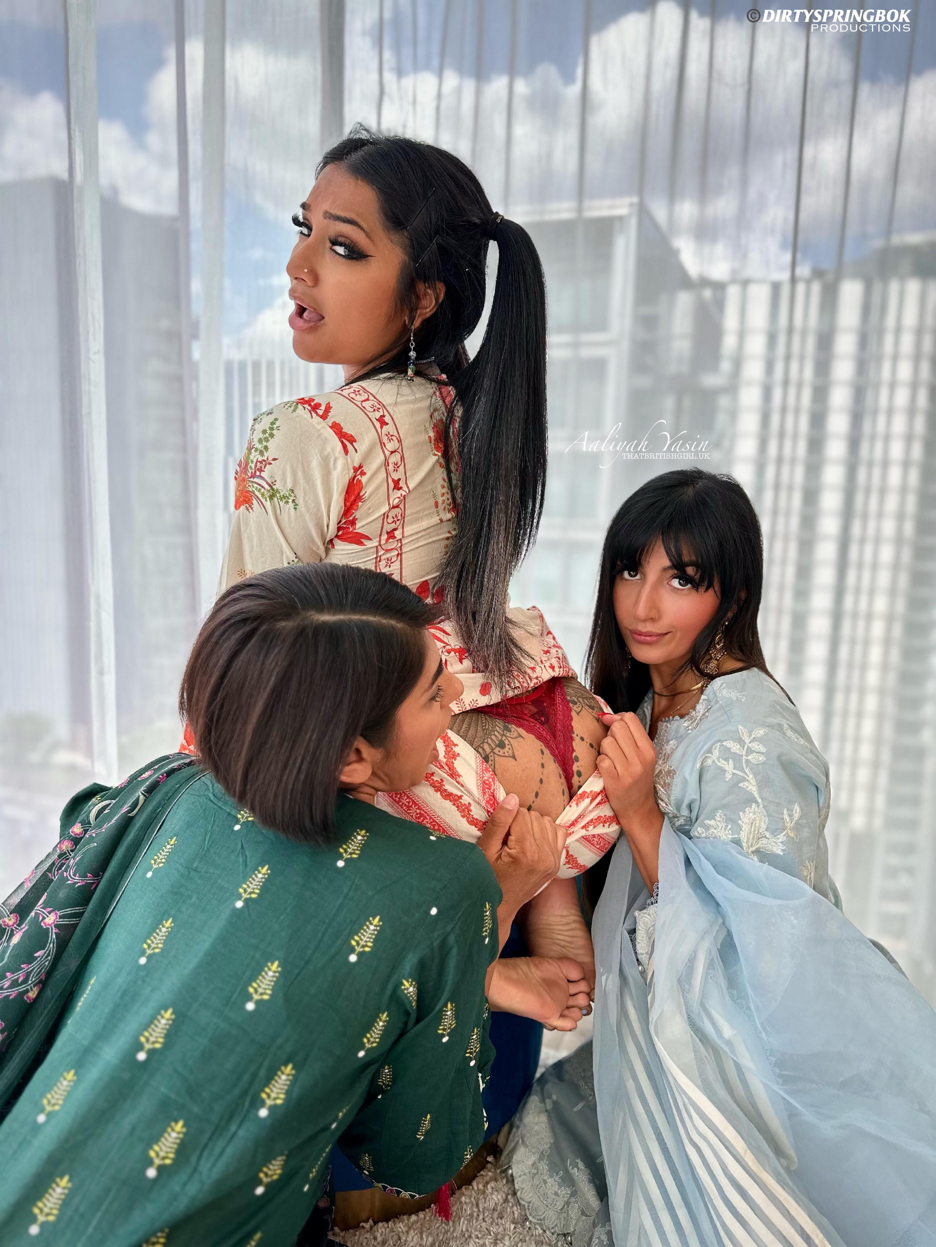 ManyVids Aaliyah Yasin Yasmina Khan Sahara Knite Three Desi Bhabis Gone Wild With A BBC