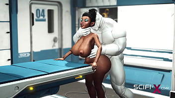 Sex robot avec des grosses fesses animation