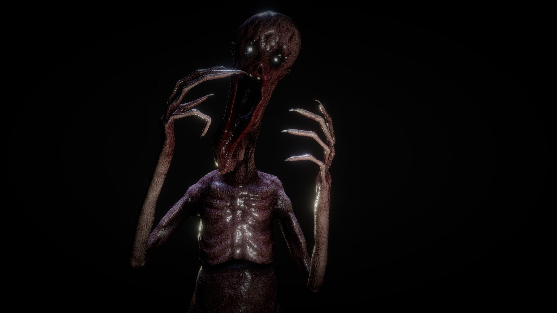 Creepy Horror Monster #2 - PBR & Animated