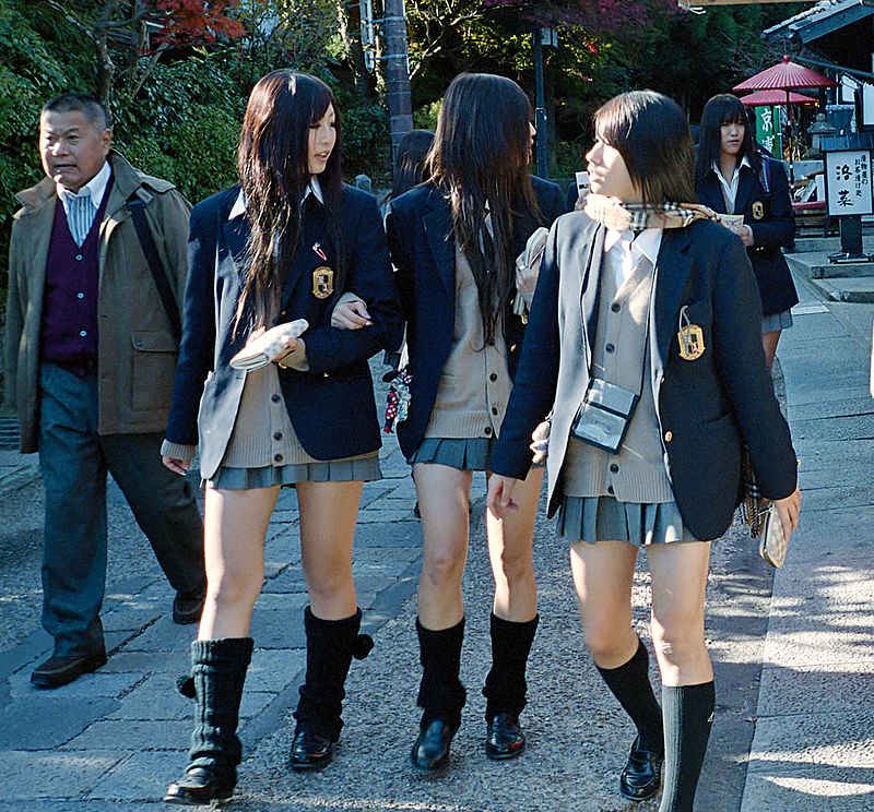 Japanese teenagers school japan Stock Photos and Images