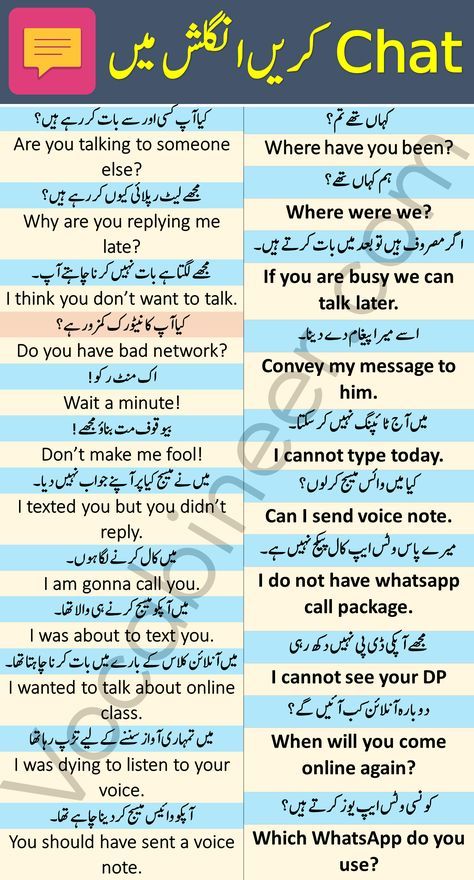 English Sentences • Urdu Sentences with English translation