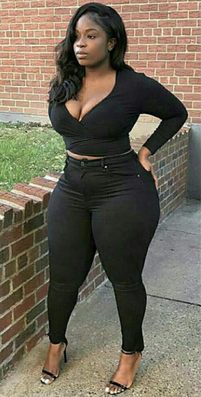 Thick black beautiful woman