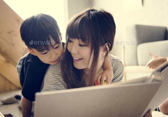 Japan Mom And Son Pictures, Images and Stock Photos