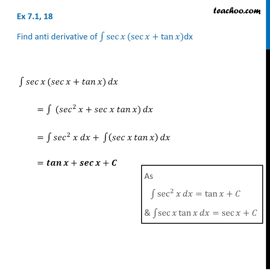 Reduction Formulas