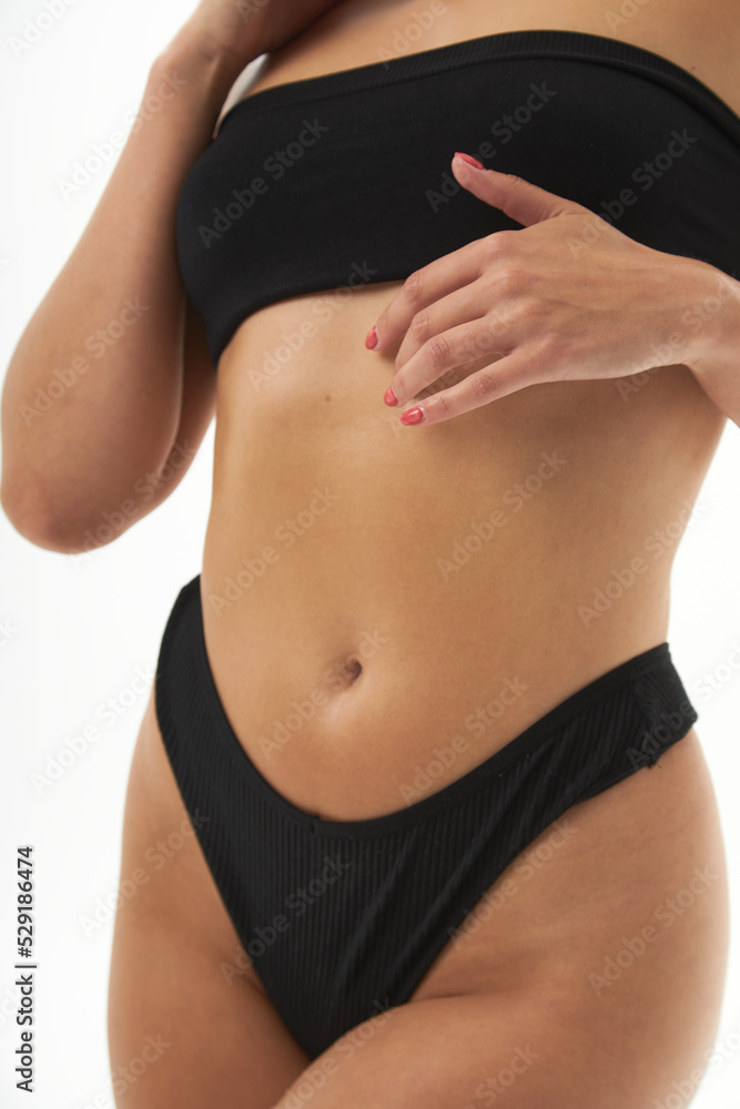 Stock Photo: Big sexy ass belly of beautiful girl.