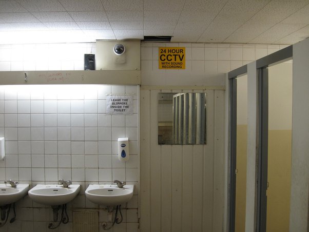 Public toilet camera