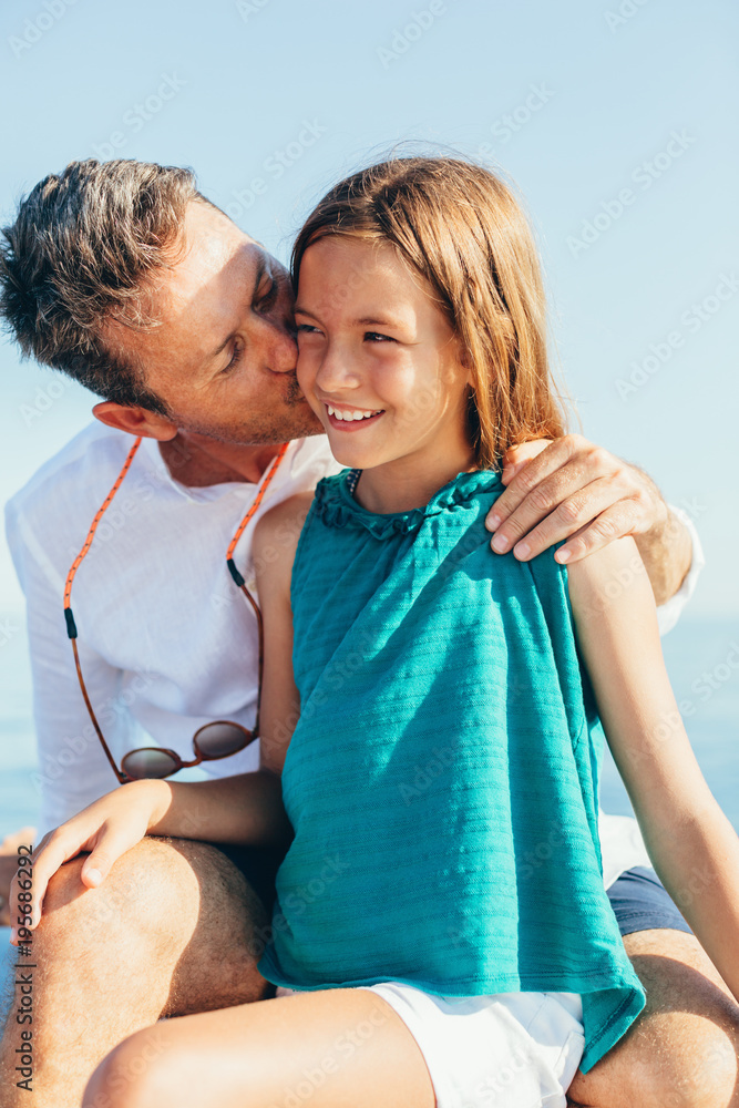 Handsome Daddy Kissing Daughter Pictures, Images and Stock Photos