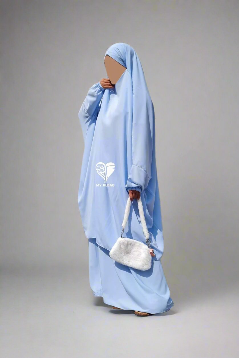 Baby Blue- 2 Piece Matte Jilbab