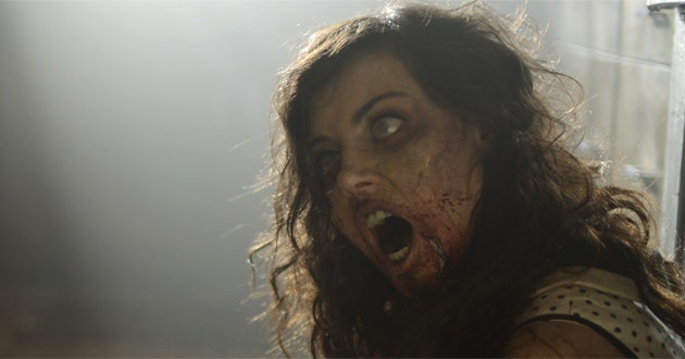 Zombie girl Stock Video Footage