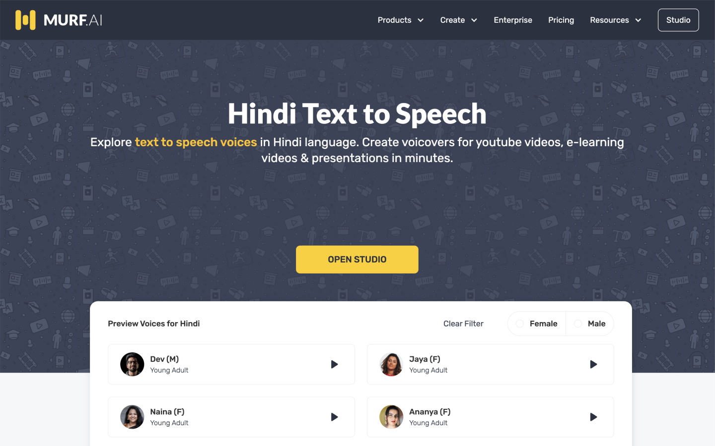 How to convert Hindi text to speech?