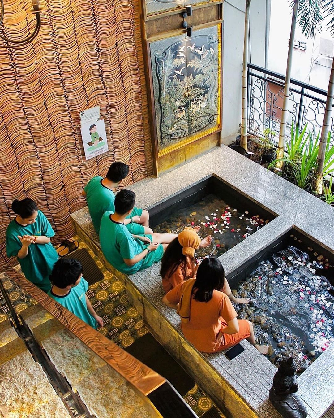 Asian bath locker