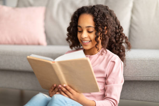 Girls reading book