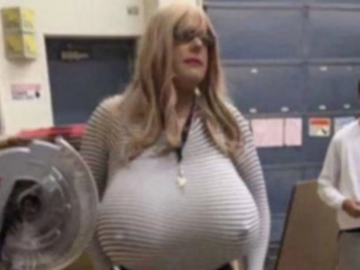 School defends ‘gender rights’ of trans teacher with giant prosthetic breasts