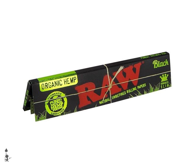 RAW Black Organic Hemp King Size Slim