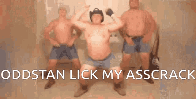 Butt crack licking