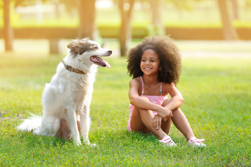 Aminal with girl