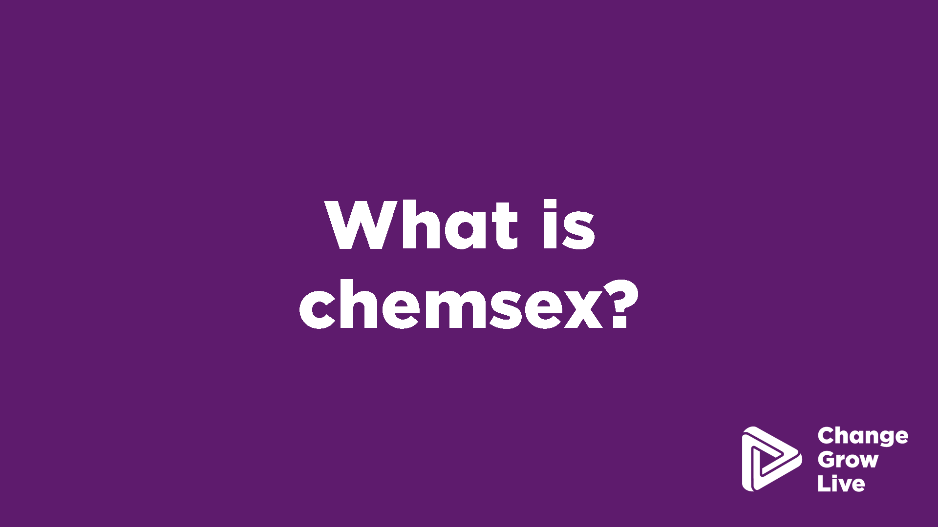 What is chemsex and why does it matter?