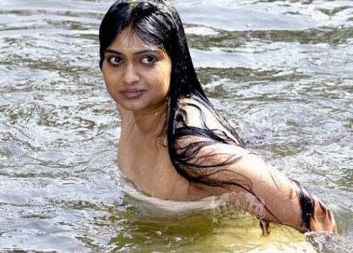 Indian collage girls bathing