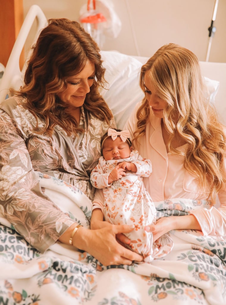 51-year-old mom who carried daughter's baby as surrogate delivers healthy girl