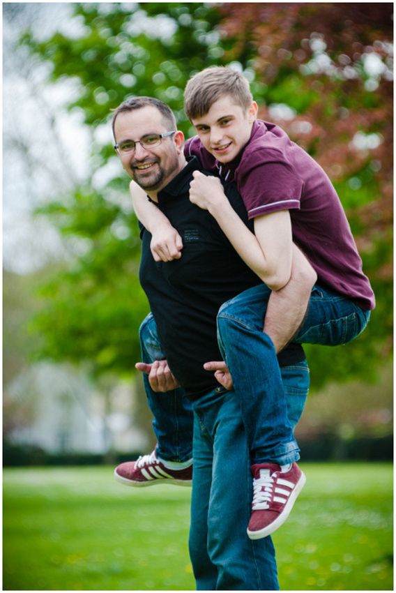 Gay father and son Stock Photos and Images