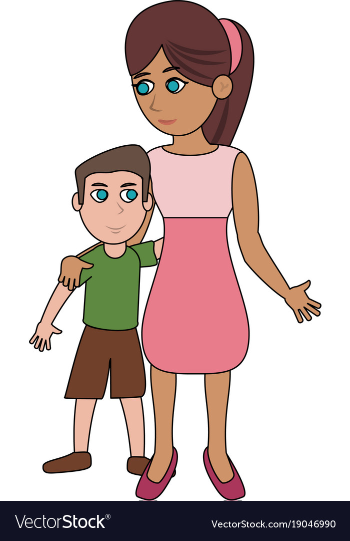 Mother Son Cartoon Images